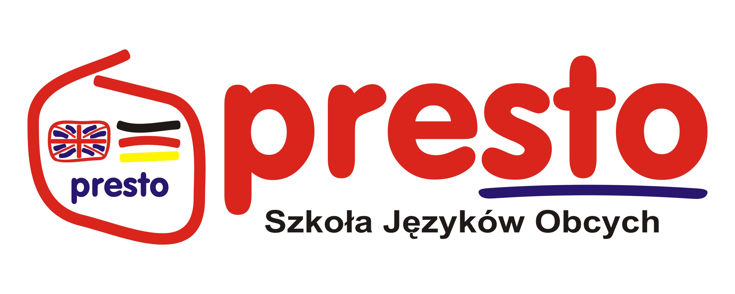 Logo PRESTO - SZKOŁA JĘZYKÓW OBCYCH ALEKSANDRA ANNA MADEJA