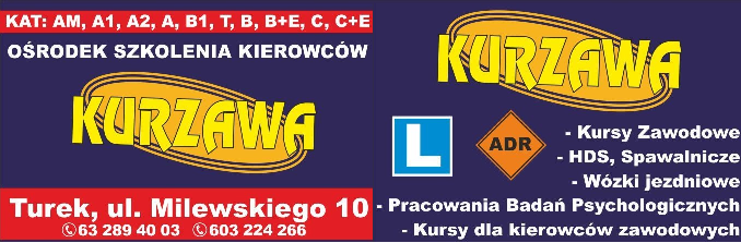 Logo OŚRODEK SZKOLENIA KIEROWCÓW KURSY ZAWODOWE &quot;KURZAWA&#039; MARIA KURZAWA