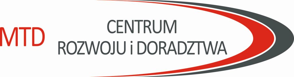Logo "MTD CENTRUM ROZWOJU I DORADZTWA" SPÓŁKA Z OGRANICZONĄ ODPOWIEDZIALNOŚCIĄ