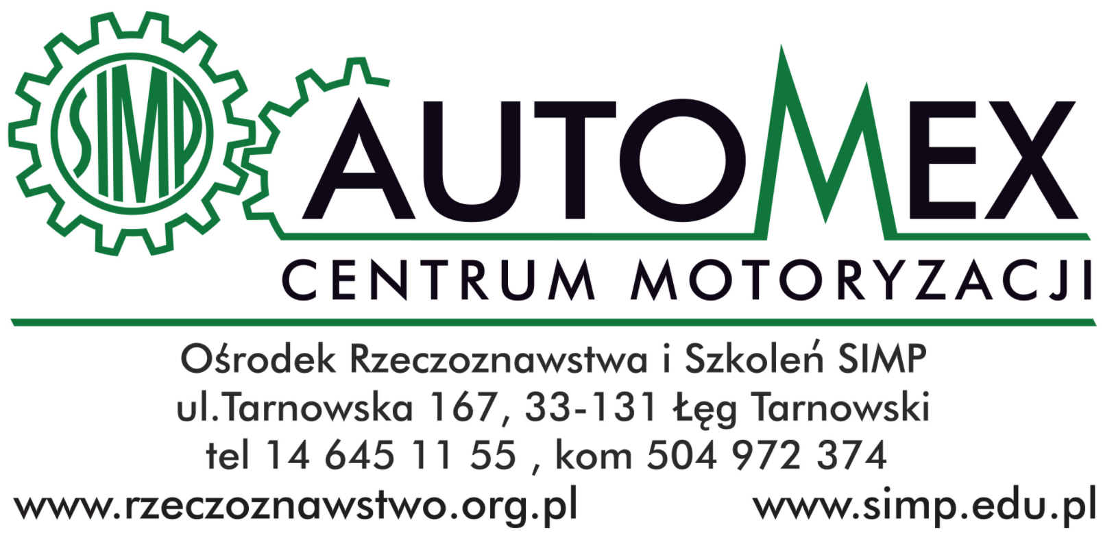 Logo Stowarzyszenie Inżynierów i Techników Mechaników Polskich SIMP-AUTOMEX Centrum Motoryzacji Piotr Gębiś