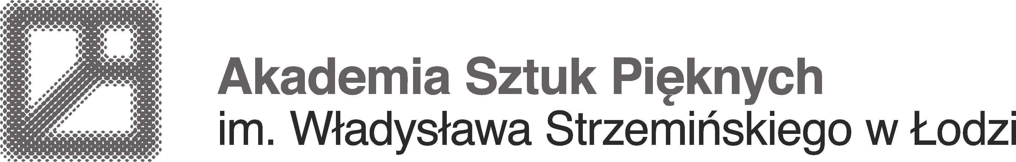 Logo Akademia Sztuk Pięknych im. Władysława Strzemińskiego w Łodzi