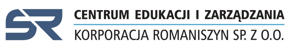 Logo Centrum Edukacji i Zarządzania Korporacja &quot;Romaniszyn&quot; Sp. z o.o. Oddział w Szczecinie