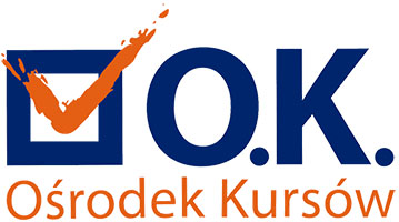 Logo O.K. Ośrodek Kursów Edmund Kwidziński