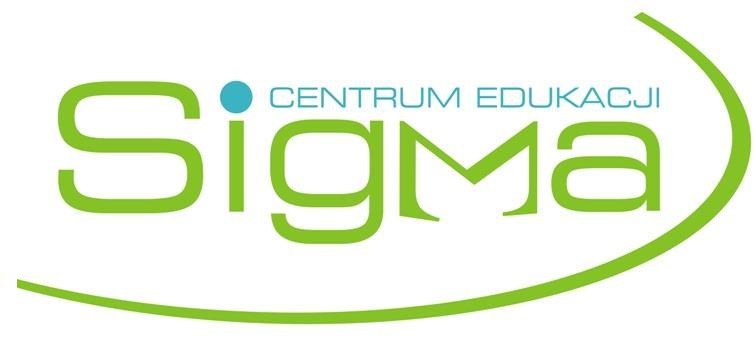 Logo CENTRUM EDUKACJI SIGMA SPÓŁKA Z OGRANICZONĄ ODPOWIEDZIALNOŚCIĄ