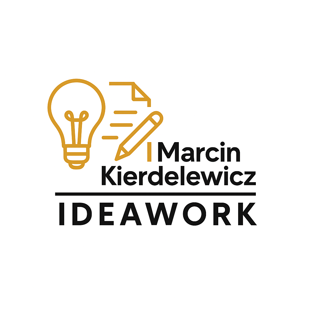 Logo IdeaWork Marcin Kierdelewicz