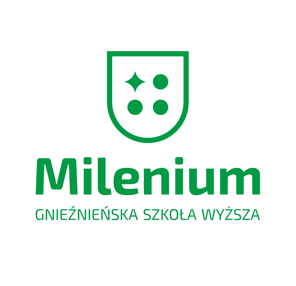 Logo Gnieźnieńska Szkoła Wyższa Milenium z siedzibą w Gnieźnie