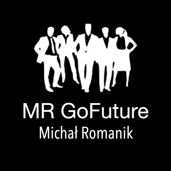 Logo MR GO FUTURE Szkolenia Doradztwo Coaching Michał Romanik