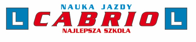 Logo OŚRODEK SZKOLENIA KIEROWCÓW "CABRIO" TOMASZ NELC