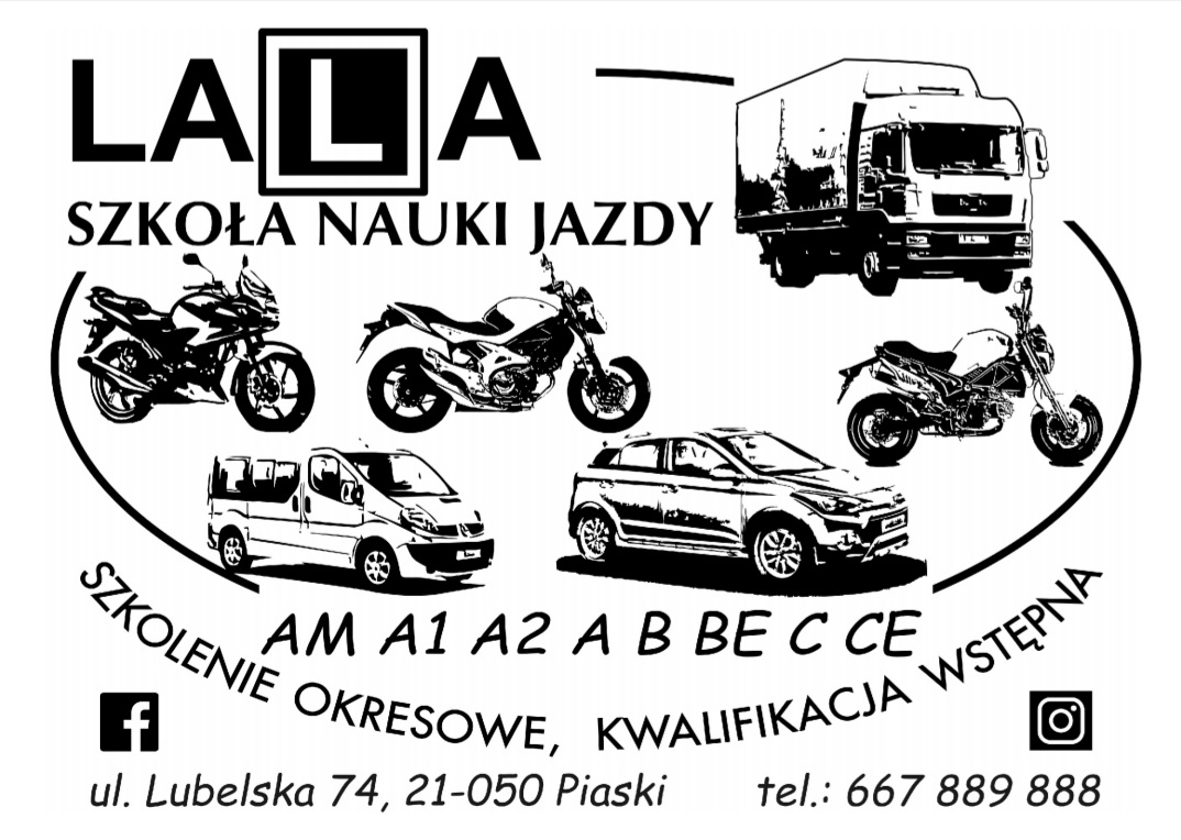 Logo Ośrodek Szkolenia Kierowców LALA Wojciech Szaja