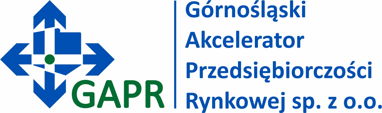Logo Górnośląski Akcelerator Przedsiębiorczości Rynkowej Spółka z ograniczoną odpowiedzialnością