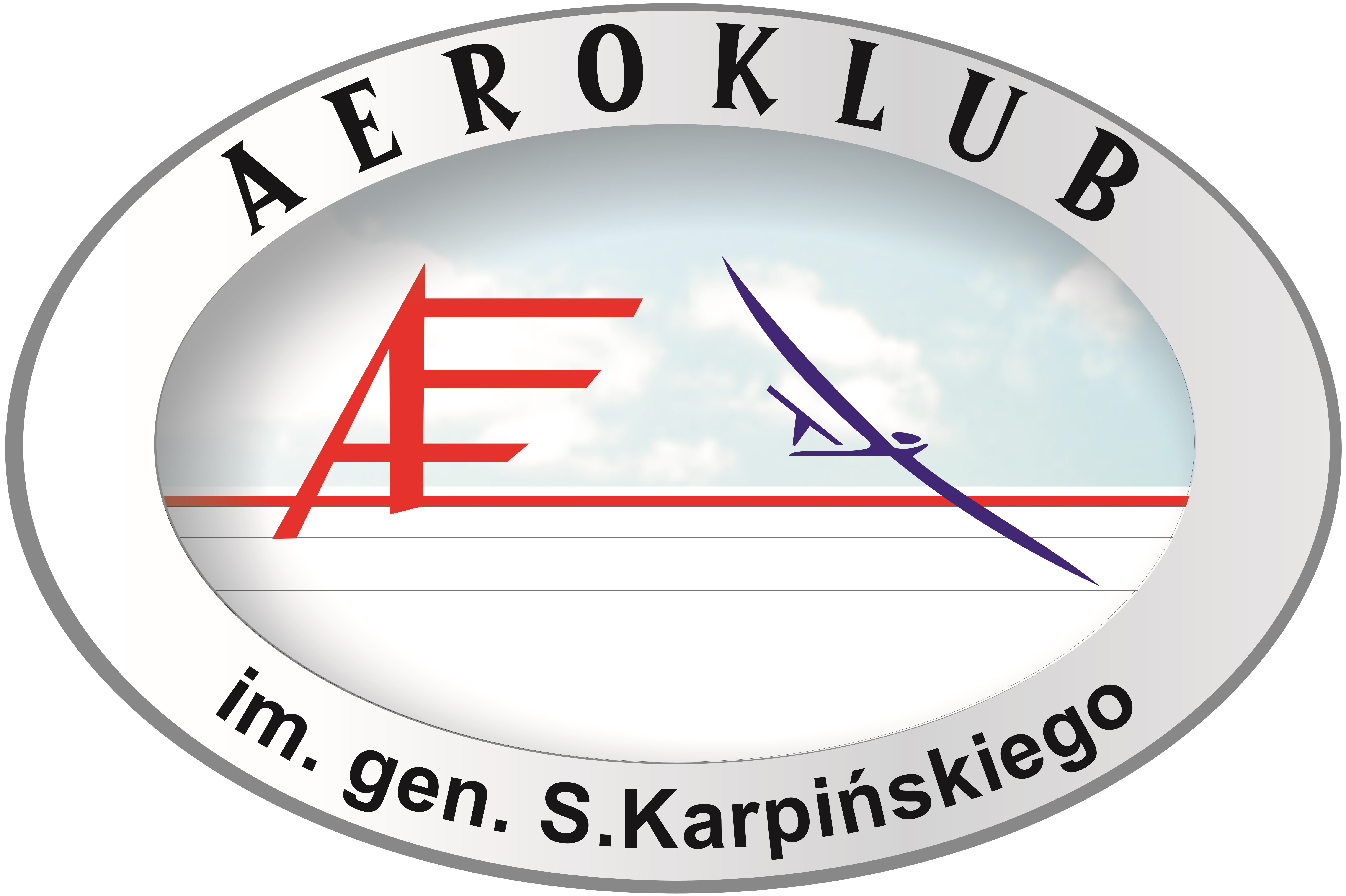 Logo AEROKLUB ZIEMI PIOTRKOWSKIEJ IM.GENERAŁA STANISŁAWA KARPIŃSKIEGO