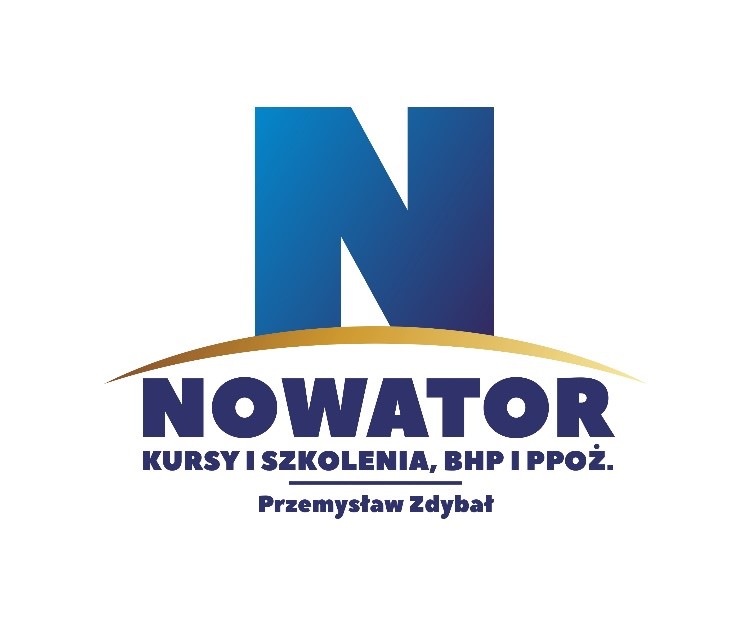 Logo "NOWATOR" Kursy i Szkolenia, BHP i Ppoż. PRZEMYSŁAW ZDYBAŁ