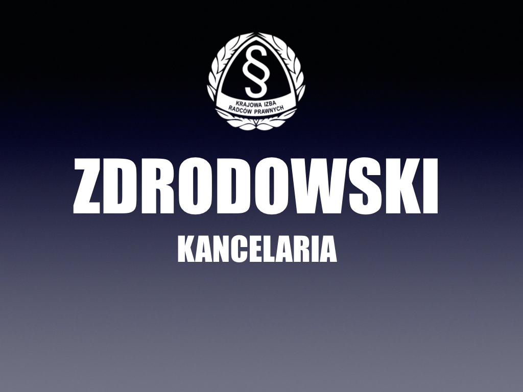 Logo Kancelaria Radcy Prawnego Marek Zdrodowski