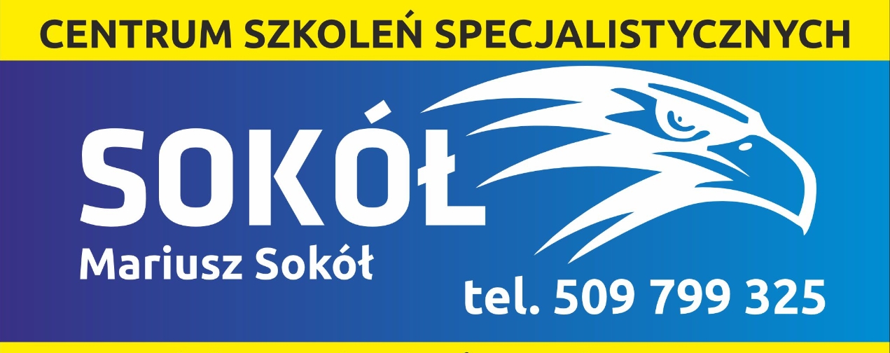 Logo CENTRUM SZKOLEŃ SPECJALISTYCZNYCH "SOKÓŁ" MARIUSZ SOKÓŁ