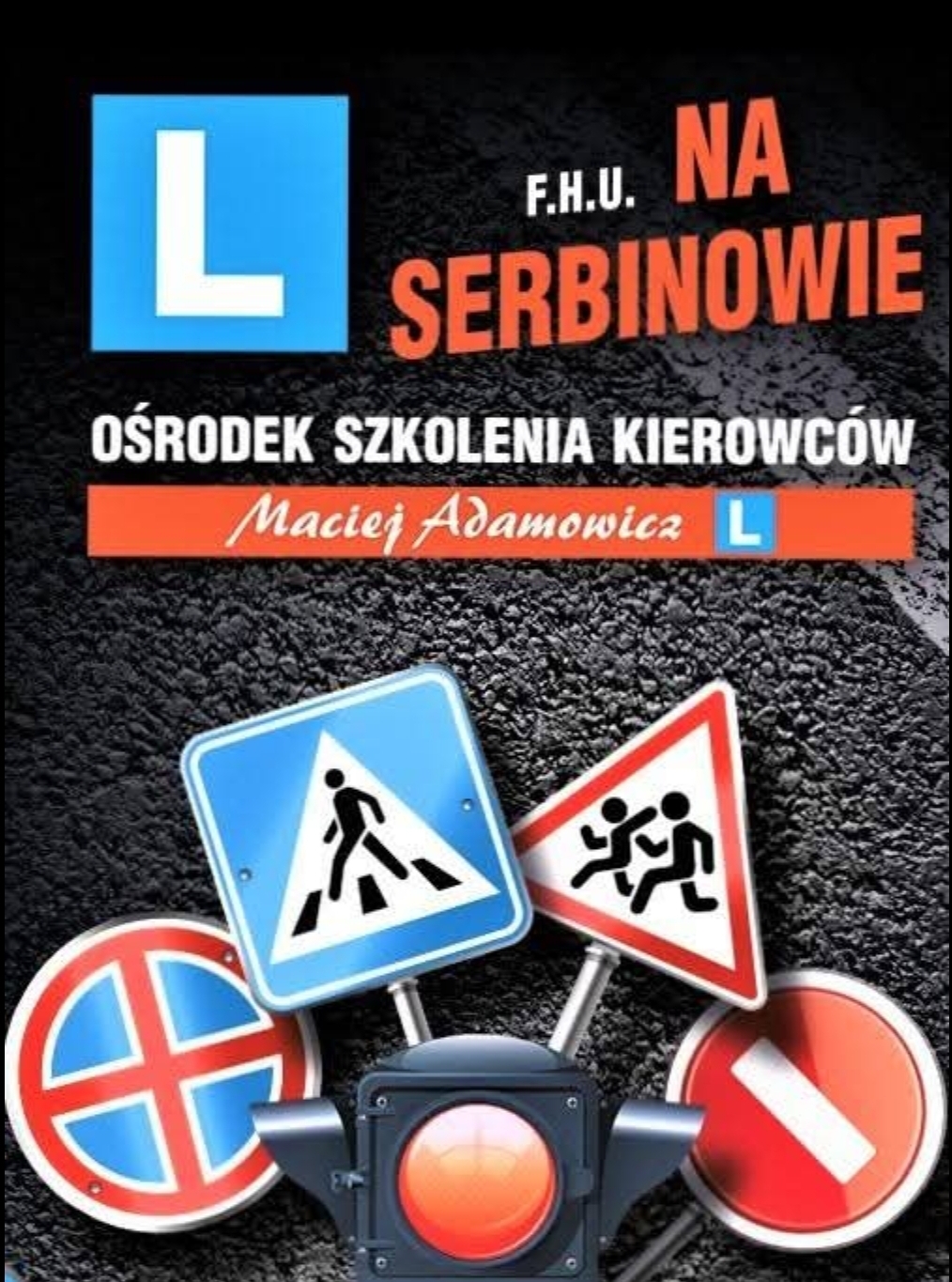 Logo OŚRODEK SZKOLENIA KIEROWCÓW F.H.U NA SERBINOWIE MACIEJ ADAMOWICZ SPÓŁKA Z OGRANICZONĄ ODPOWIEDZIALNOŚCIĄ