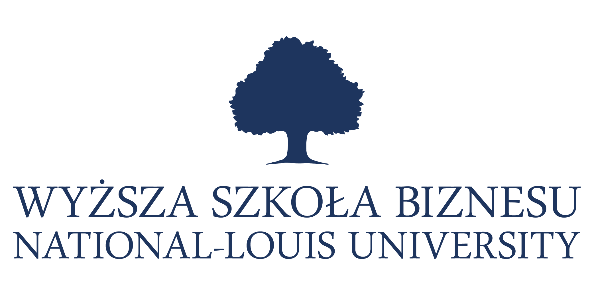 Logo Wyższa Szkoła Biznesu - National Louis University z siedzibą w Nowym Sączu