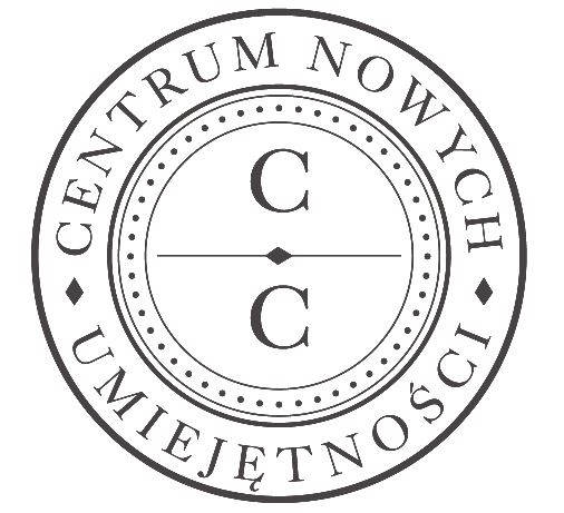 Logo CENTRUM NOWYCH UMIEJĘTNOŚCI SPÓŁKA Z OGRANICZONĄ ODPOWIEDZIALNOŚCIĄ