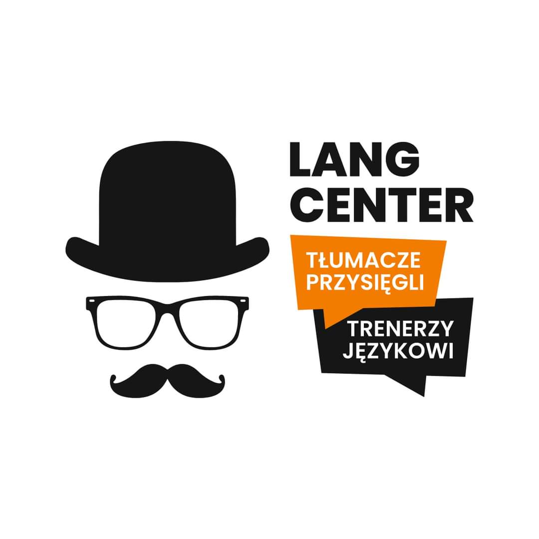 Logo LANG CENTER TŁUMACZE PRZYSIĘGLI TRENERZY JĘZYKOWI Marcin Cewiński