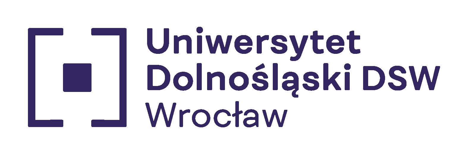 Logo UNIWERSYTET DOLNOŚLĄSKI DSW WE WROCŁAWIU