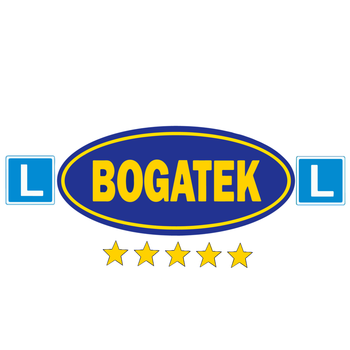 Logo Ośrodek Szkolenia Kierowców i Instruktorów, Doskonalenia Techniki Jazdy, Transport Drogowy " BOGATEK "  Dariusz Bogatek