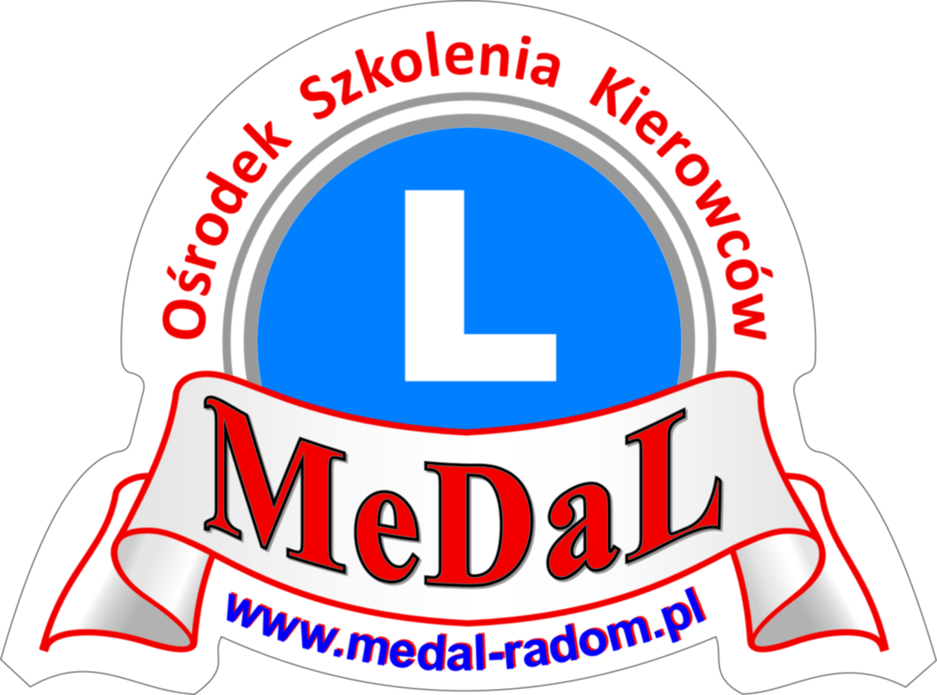 Logo OŚRODEK SZKOLENIA KIEROWCÓW &quot;MEDAL&quot; S.C. L.M. BOGATEK